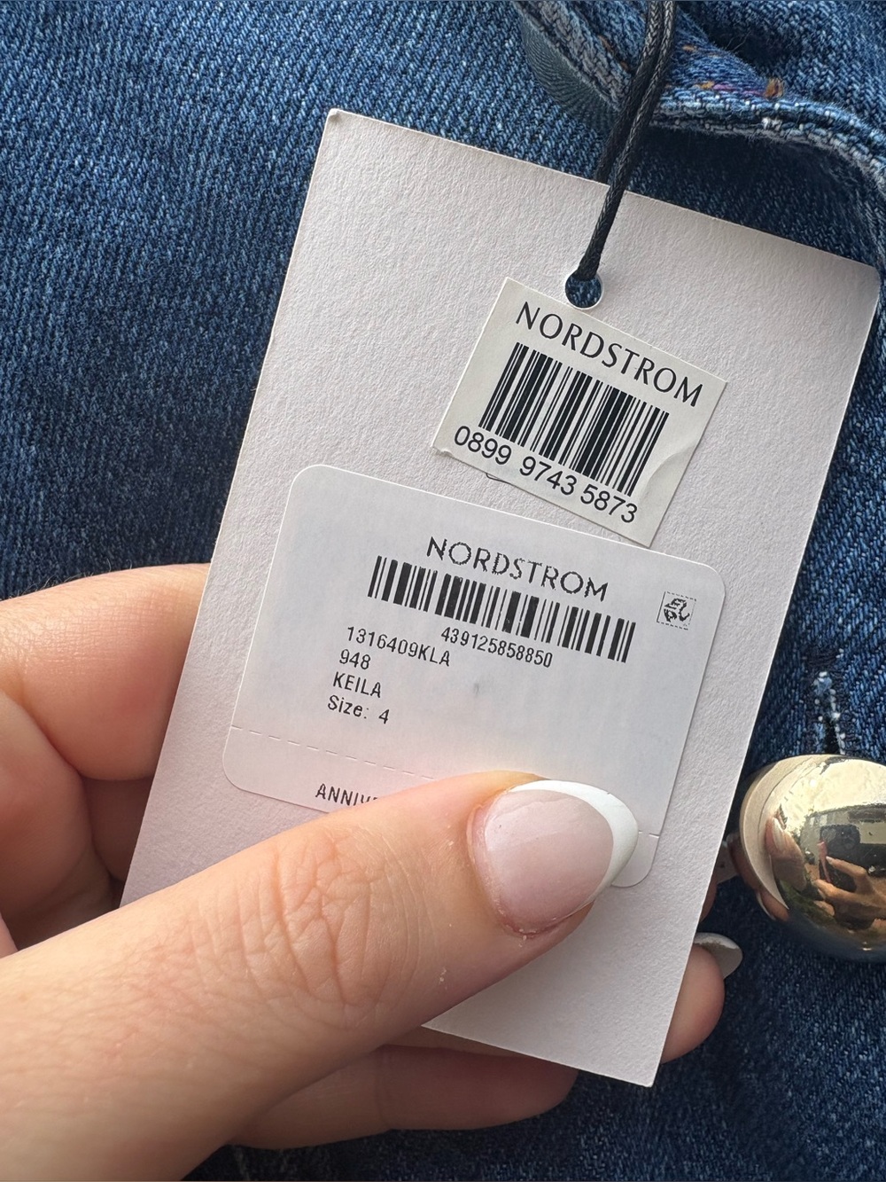 Reformation Ophelia Denim Top in Keila New with Tags! - Picture 7 of 7